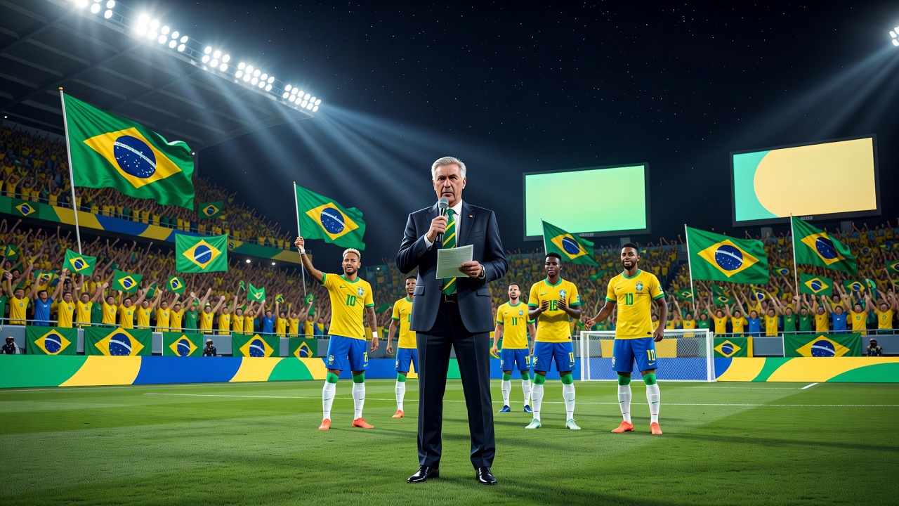 Ancelotti convocará el 29 de octubre a Brasil para enfrentar a Japón y Singapur