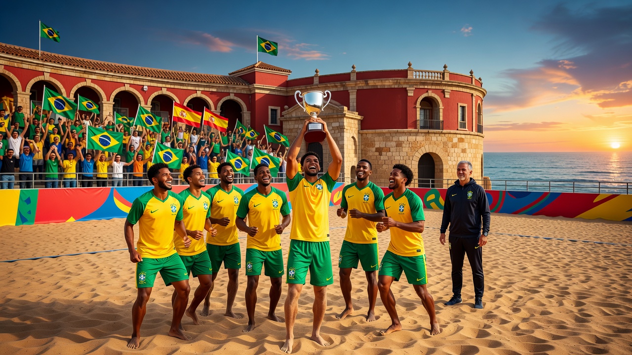 Brasil se queda con el subcampeonato del Mundialito de beach soccer en Cádiz