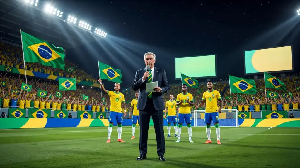 Ancelotti convocará el 29 de octubre a Brasil para enfrentar a Japón y Singapur